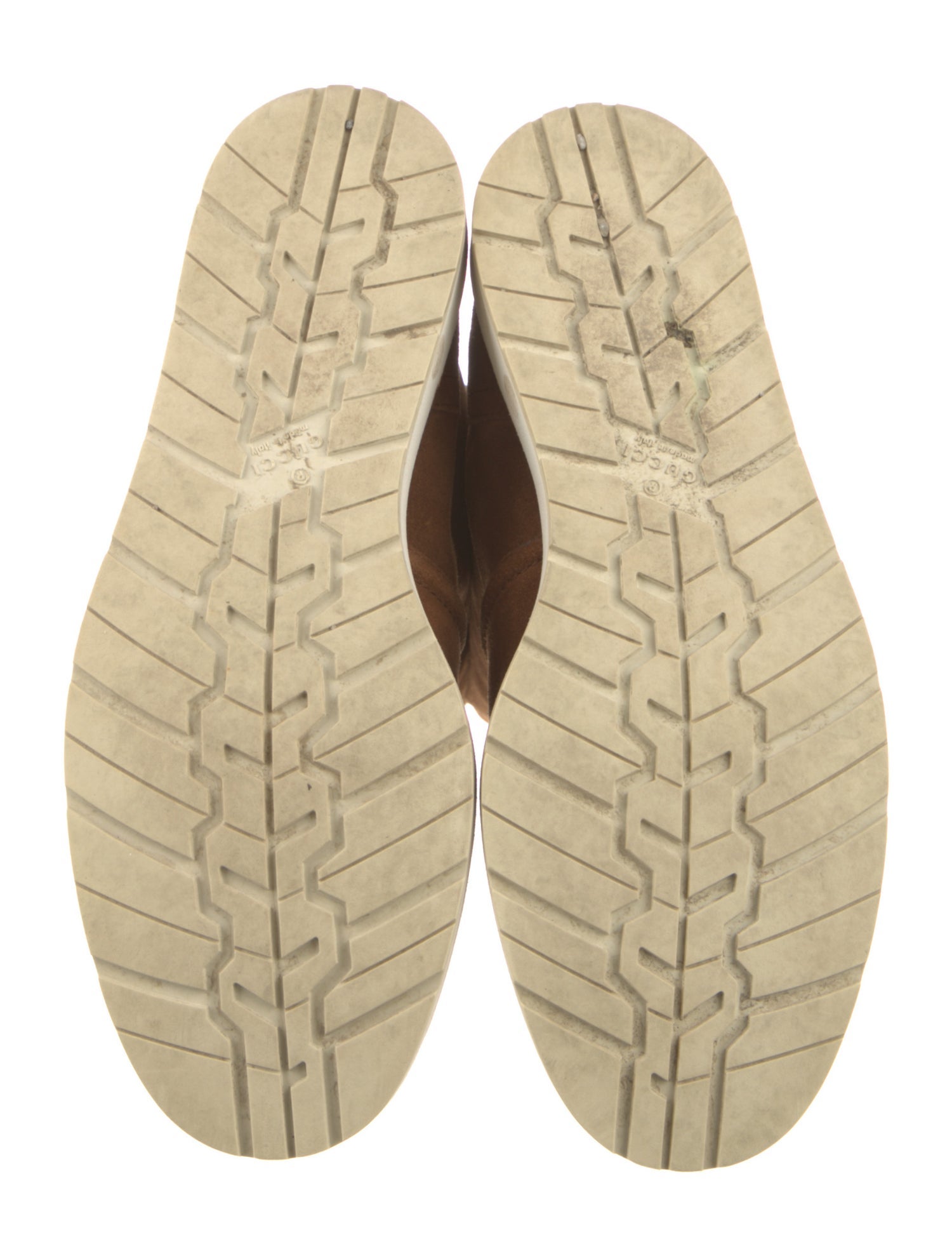 Gucci Web Accent Suede Boots